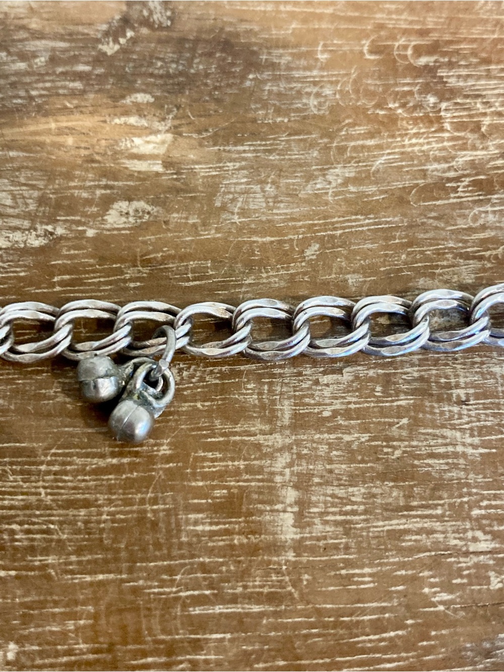 Silver Charm Bracelet with Bell, Fairy, Horse Charms 7” to 7.5” Long - Picture 11 of 16